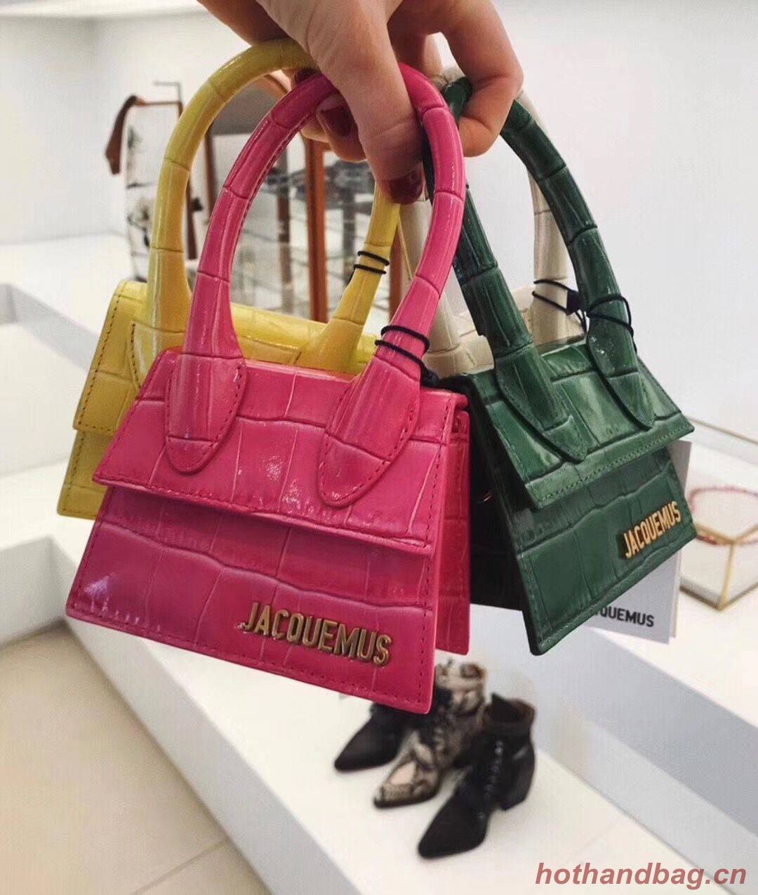 Jacquemus Original Leather Mini Top Handle Bag J8088 Orange Jacquemus Original Leather Mini Top Handle Bag J8088 Orange