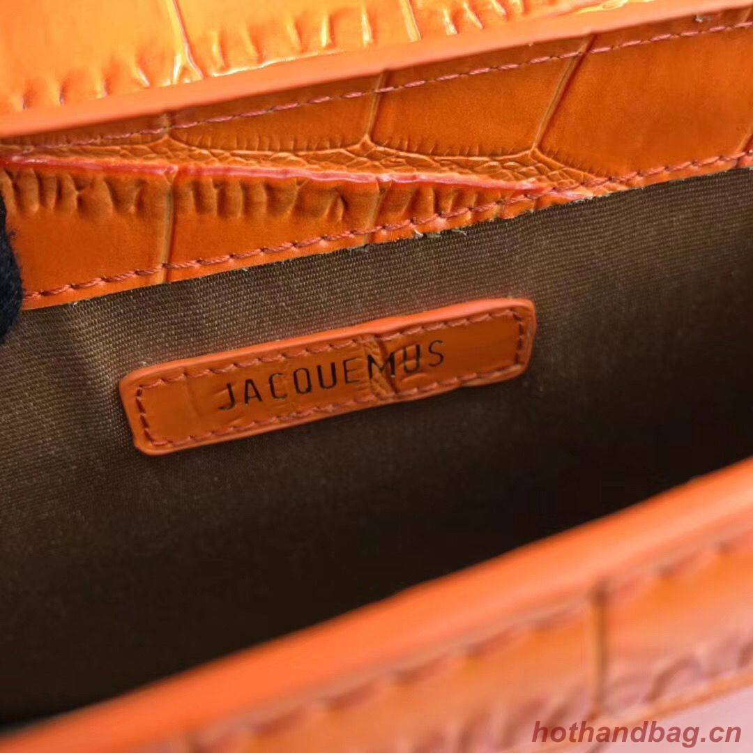 Jacquemus Original Leather Mini Top Handle Bag J8088 Orange Jacquemus Original Leather Mini Top Handle Bag J8088 Orange