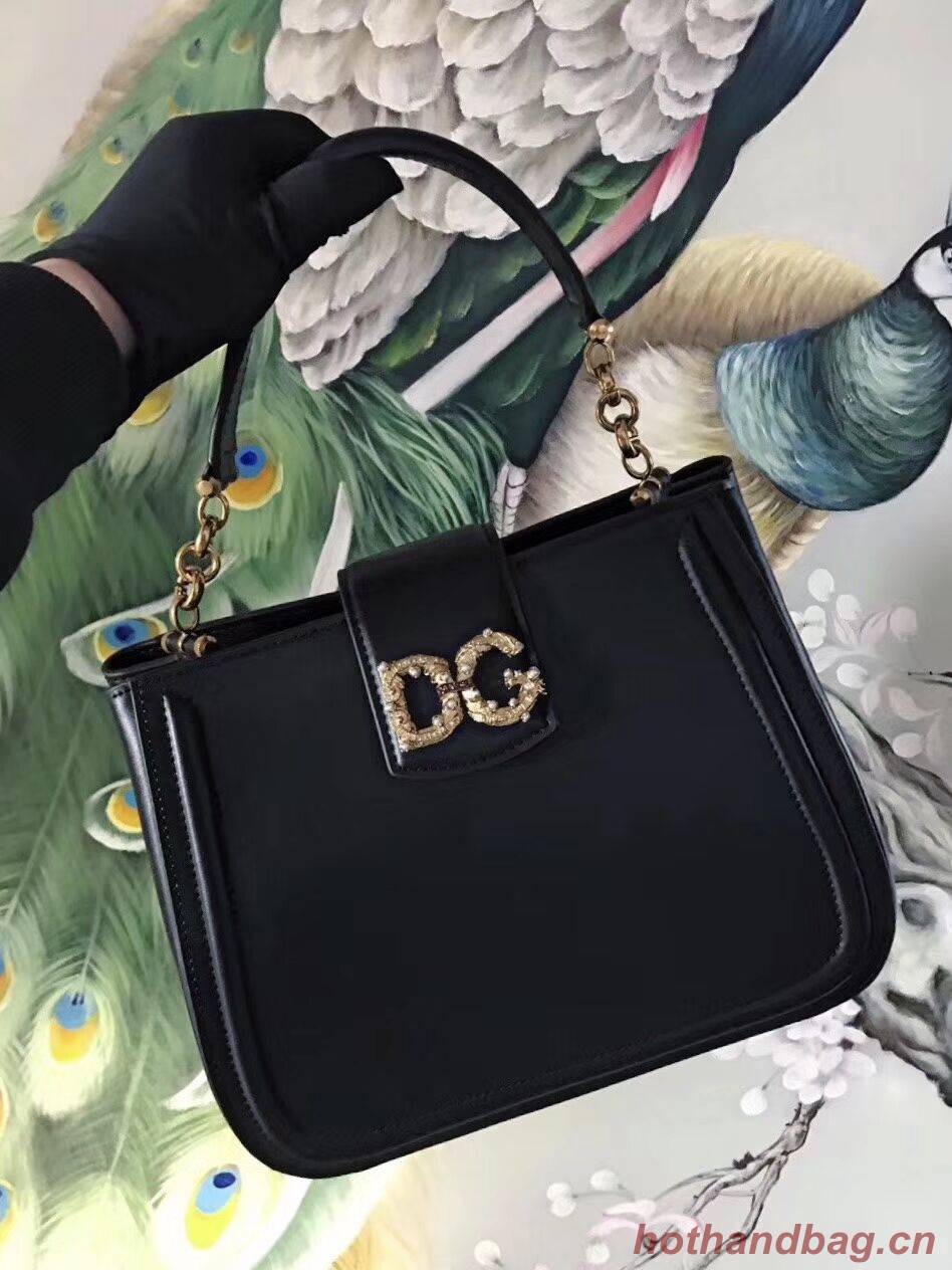 Dolce & Gabbana Origianl Leather Bag 4918 black Dolce & Gabbana Origianl Leather Bag 4918 black