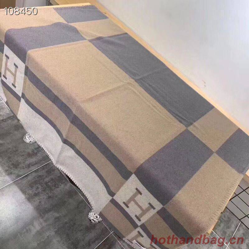 Hermes Lambswool & Cashmere Shawl & Blanket 71152 Camel Hermes Lambswool & Cashmere Shawl & Blanket 71152 Camel