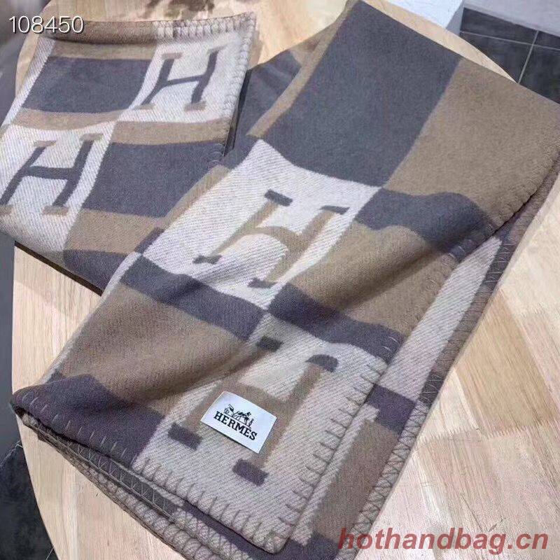 Hermes Lambswool & Cashmere Shawl & Blanket 71152 Camel Hermes Lambswool & Cashmere Shawl & Blanket 71152 Camel