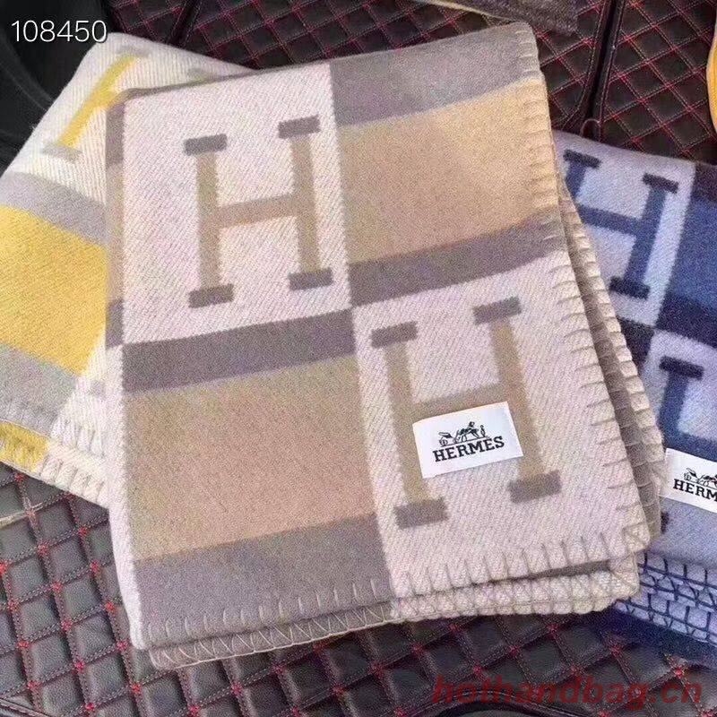 Hermes Lambswool & Cashmere Shawl & Blanket 71152 Camel Hermes Lambswool & Cashmere Shawl & Blanket 71152 Camel