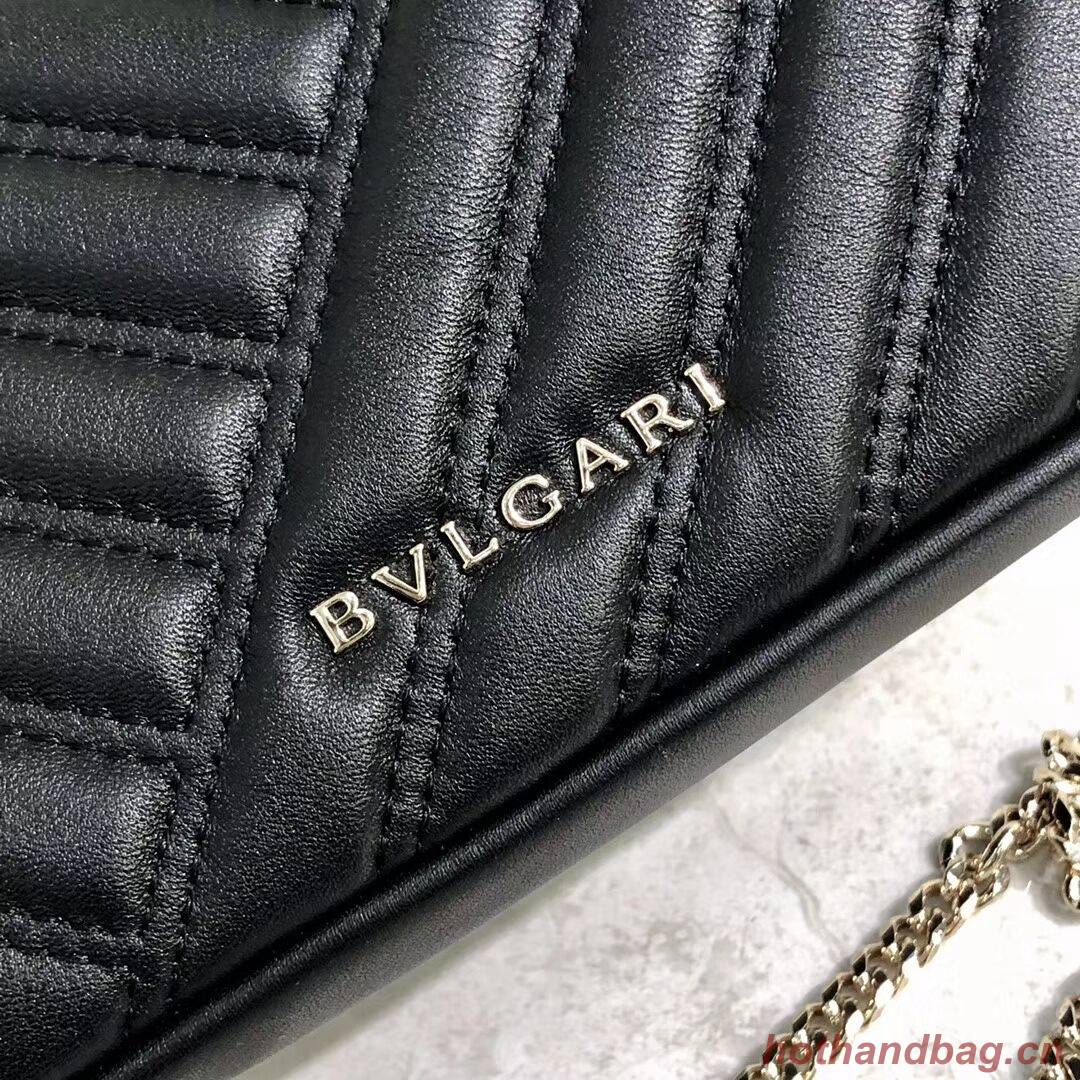 BVLGARI Shoulder Bag Calfskin Leather B288760 black BVLGARI Shoulder Bag Calfskin Leather B288760 black