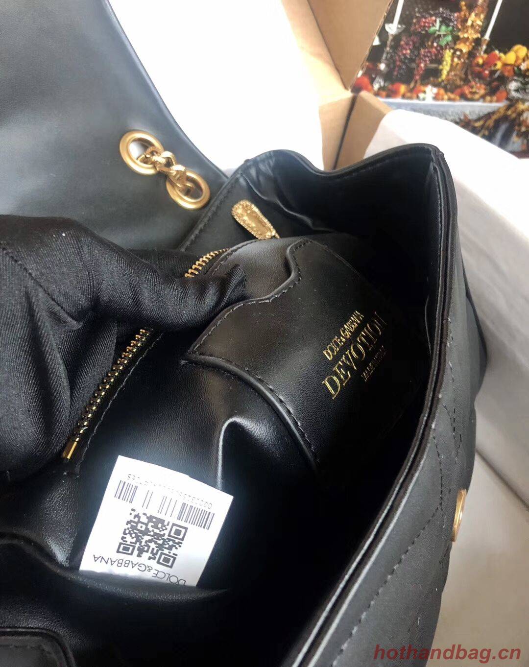 Dolce & Gabbana Origianl Leather Bag 4919 black Dolce & Gabbana Origianl Leather Bag 4919 black