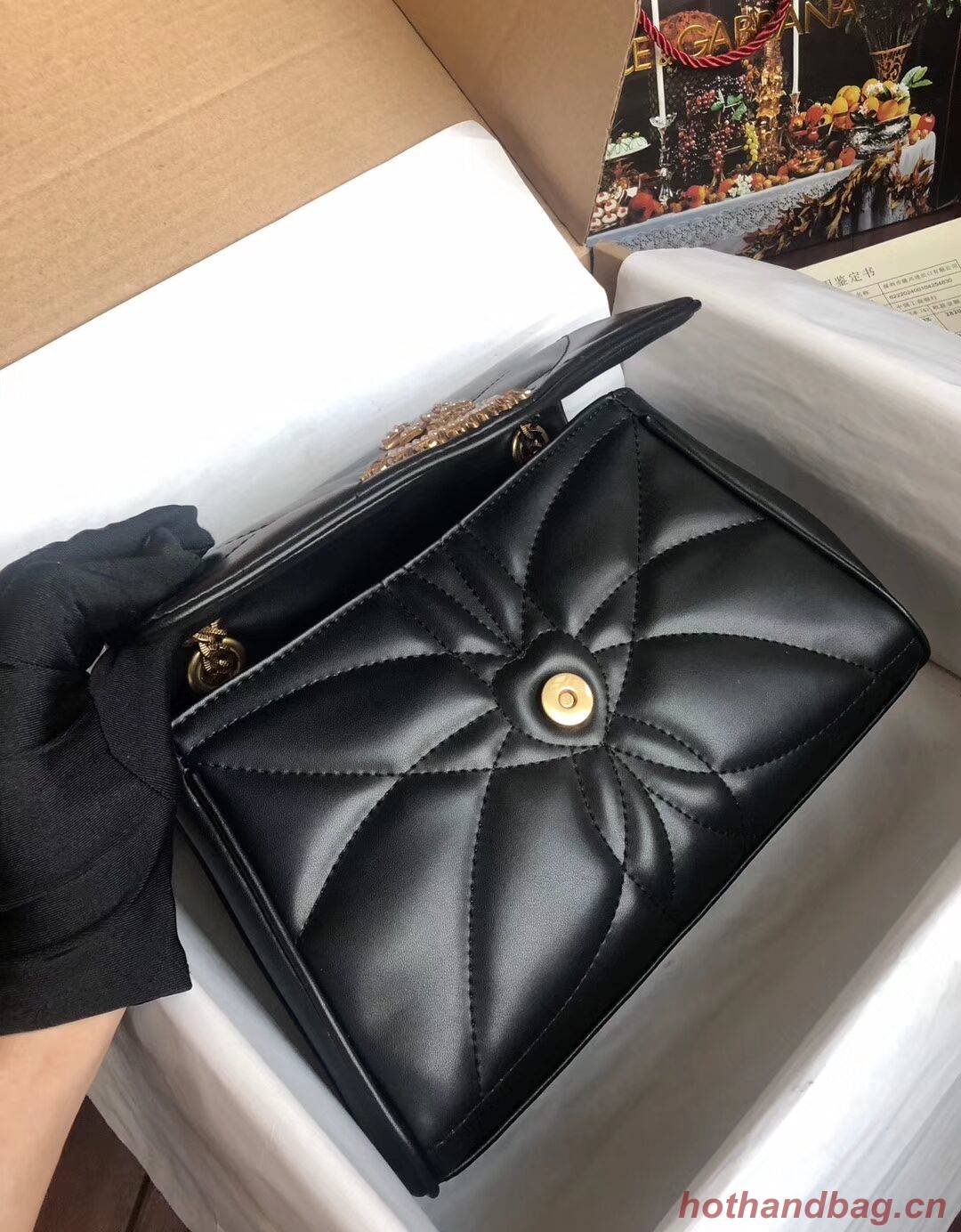 Dolce & Gabbana Origianl Leather Bag 4919 black Dolce & Gabbana Origianl Leather Bag 4919 black