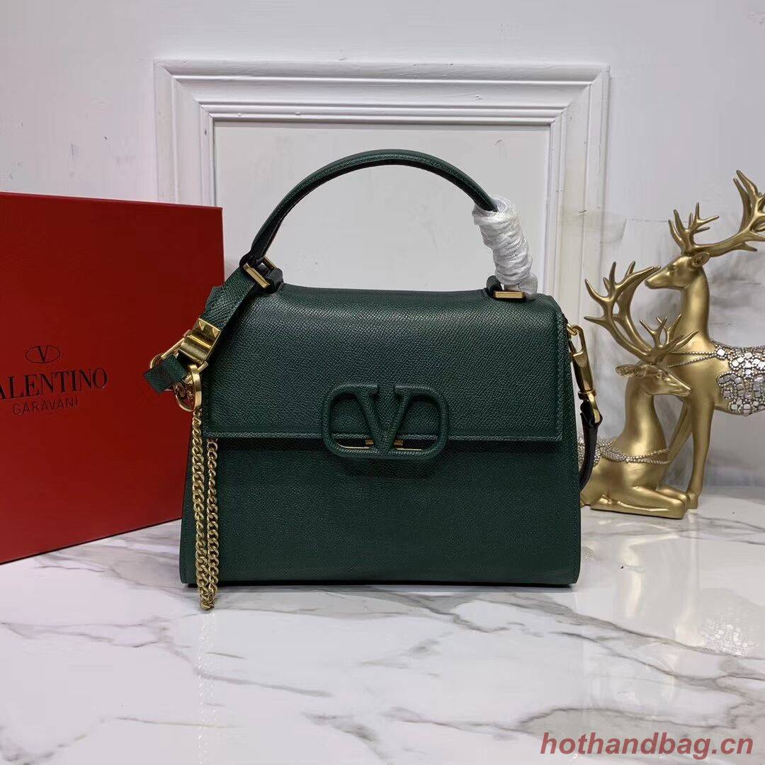 VALENTINO Origianl leather Tote Bag V0025 Blackish green VALENTINO Origianl leather Tote Bag V0025 Blackish green