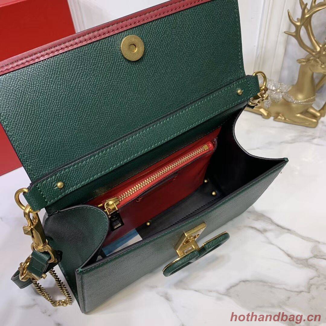 VALENTINO Origianl leather Tote Bag V0025 Blackish green VALENTINO Origianl leather Tote Bag V0025 Blackish green