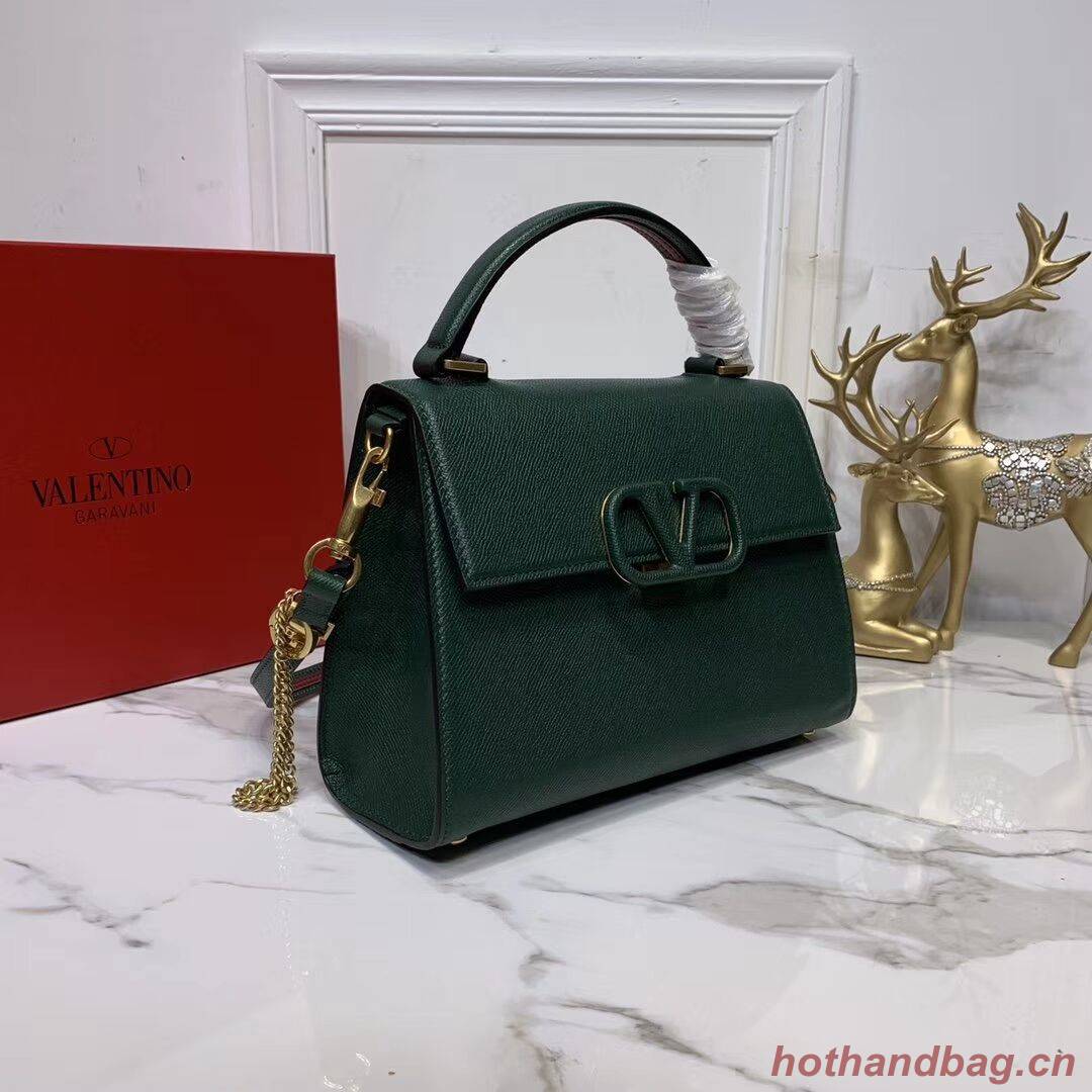 VALENTINO Origianl leather Tote Bag V0025 Blackish green VALENTINO Origianl leather Tote Bag V0025 Blackish green