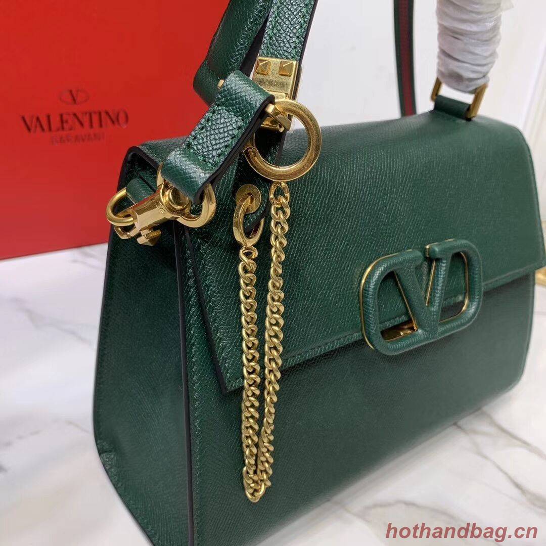 VALENTINO Origianl leather Tote Bag V0025 Blackish green VALENTINO Origianl leather Tote Bag V0025 Blackish green