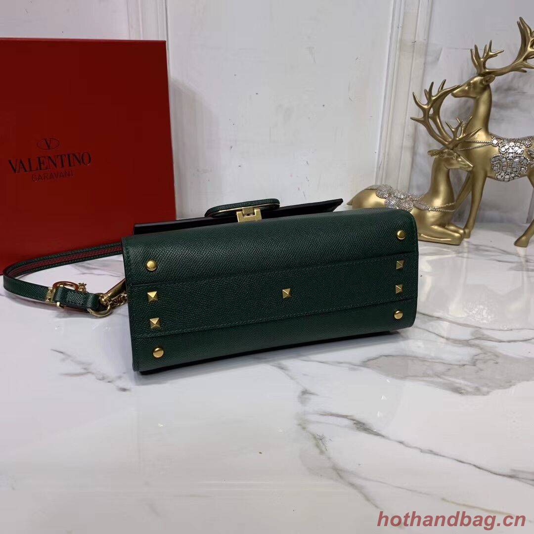 VALENTINO Origianl leather Tote Bag V0025 Blackish green VALENTINO Origianl leather Tote Bag V0025 Blackish green