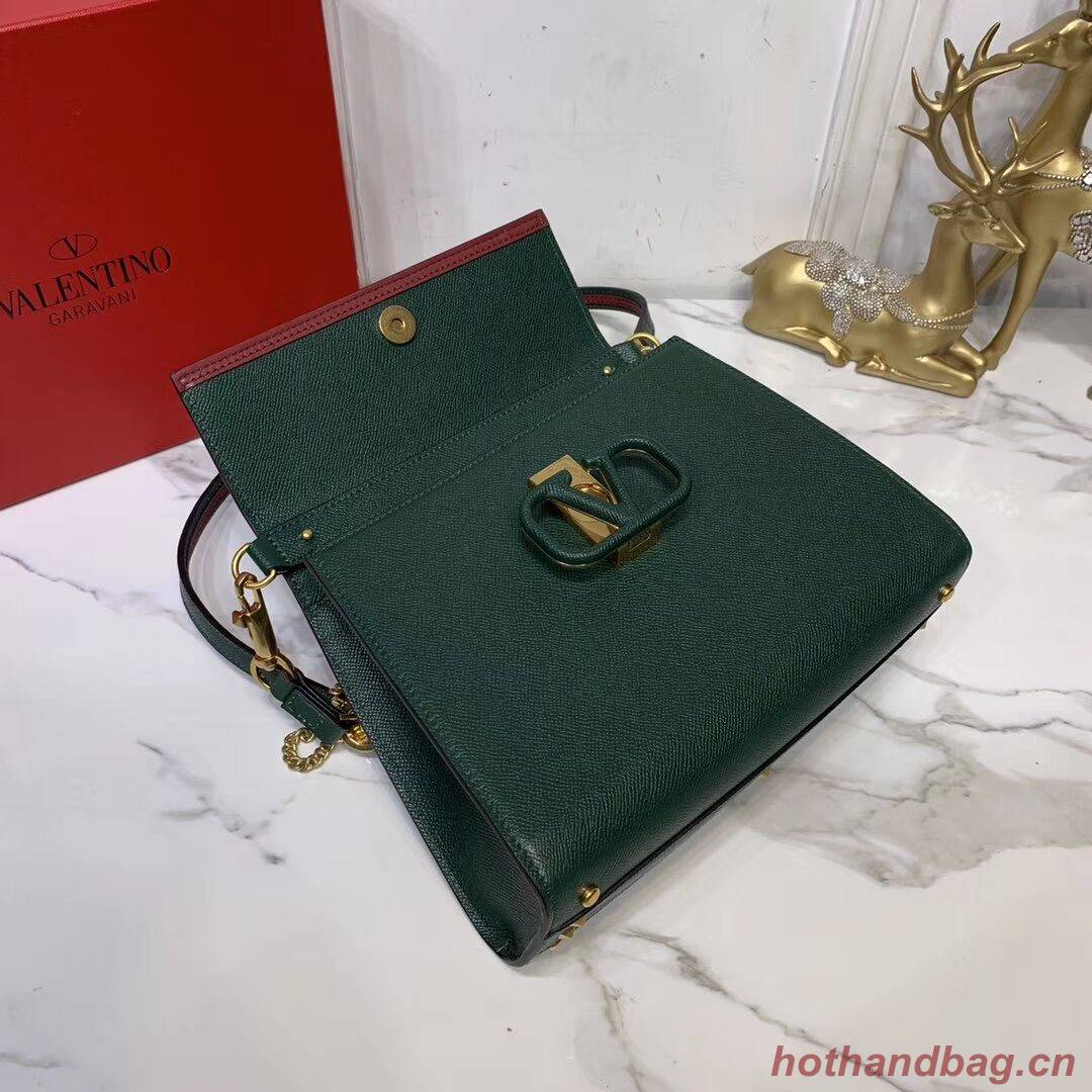 VALENTINO Origianl leather Tote Bag V0025 Blackish green VALENTINO Origianl leather Tote Bag V0025 Blackish green