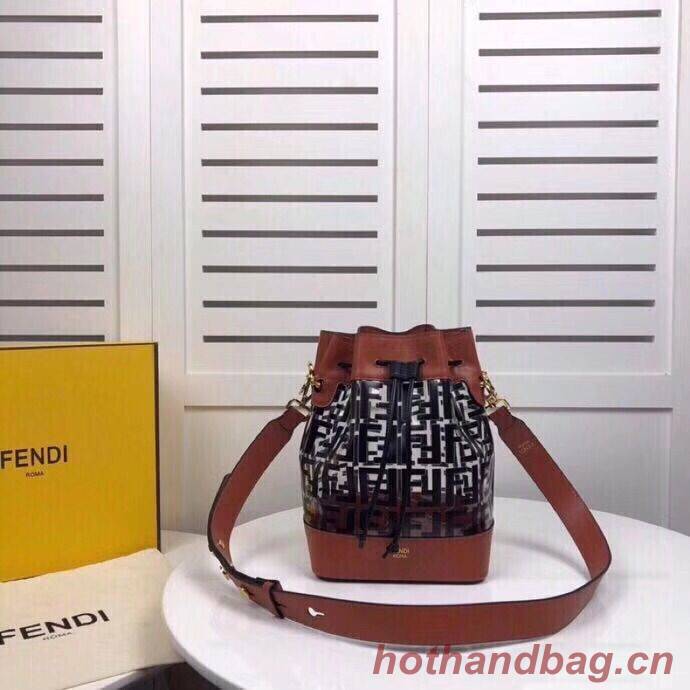 Fendi MON TRESOR leather bag 8BT298A black Fendi MON TRESOR leather bag 8BT298A black