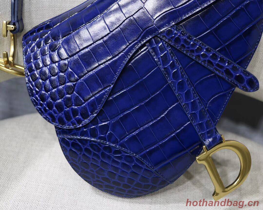 Dior SADDLE SOFT CALFSKIN BAG C9045 blue Dior SADDLE SOFT CALFSKIN BAG C9045 blue