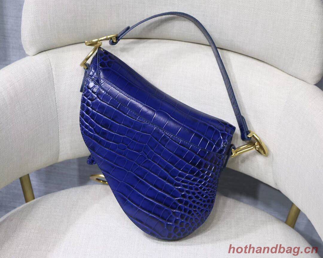 Dior SADDLE SOFT CALFSKIN BAG C9045 blue Dior SADDLE SOFT CALFSKIN BAG C9045 blue