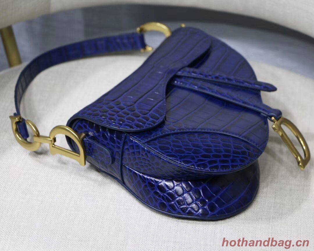 Dior SADDLE SOFT CALFSKIN BAG C9045 blue Dior SADDLE SOFT CALFSKIN BAG C9045 blue