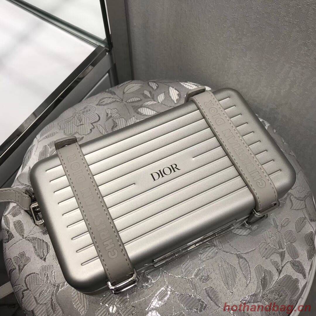 DIORAMA CALFSKIN CLUTCH M2020 silvery DIORAMA CALFSKIN CLUTCH M2020 silvery