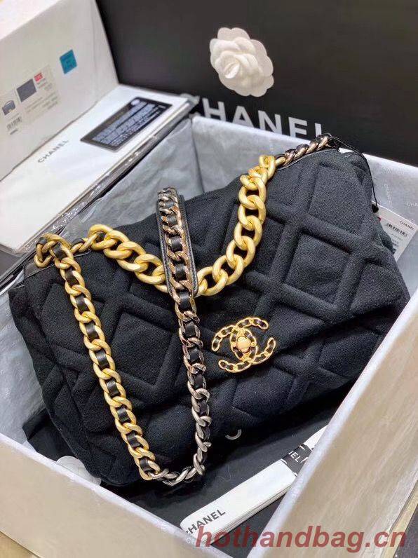 CHANEL 19 Flap Bag AS1160 AS1161 AS1162 Black CHANEL 19 Flap Bag AS1160 AS1161 AS1162 Black