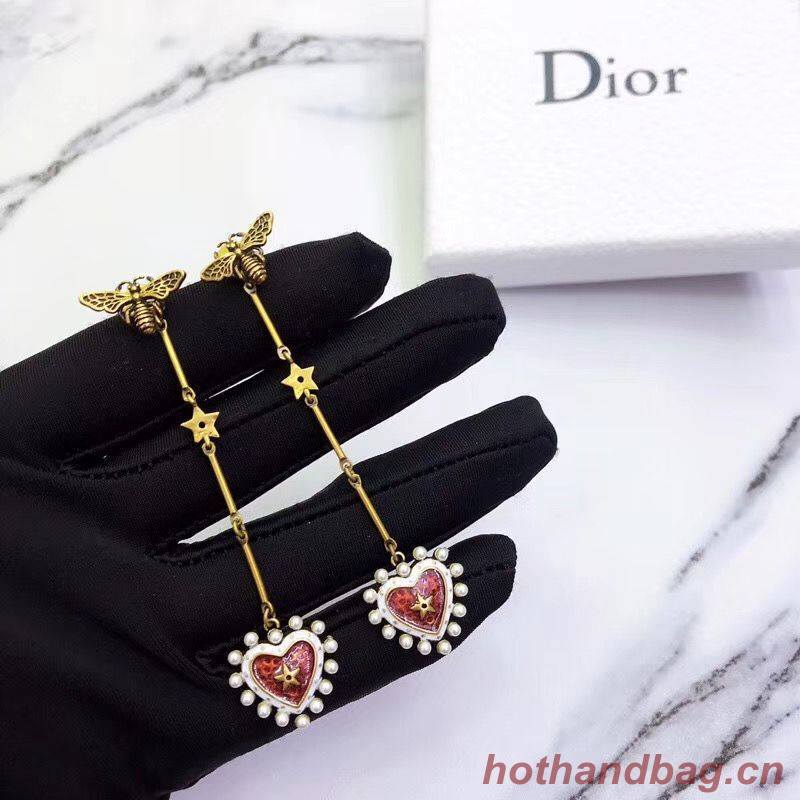 Dior Earrings DIOR4598 Red Dior Earrings DIOR4598 Red