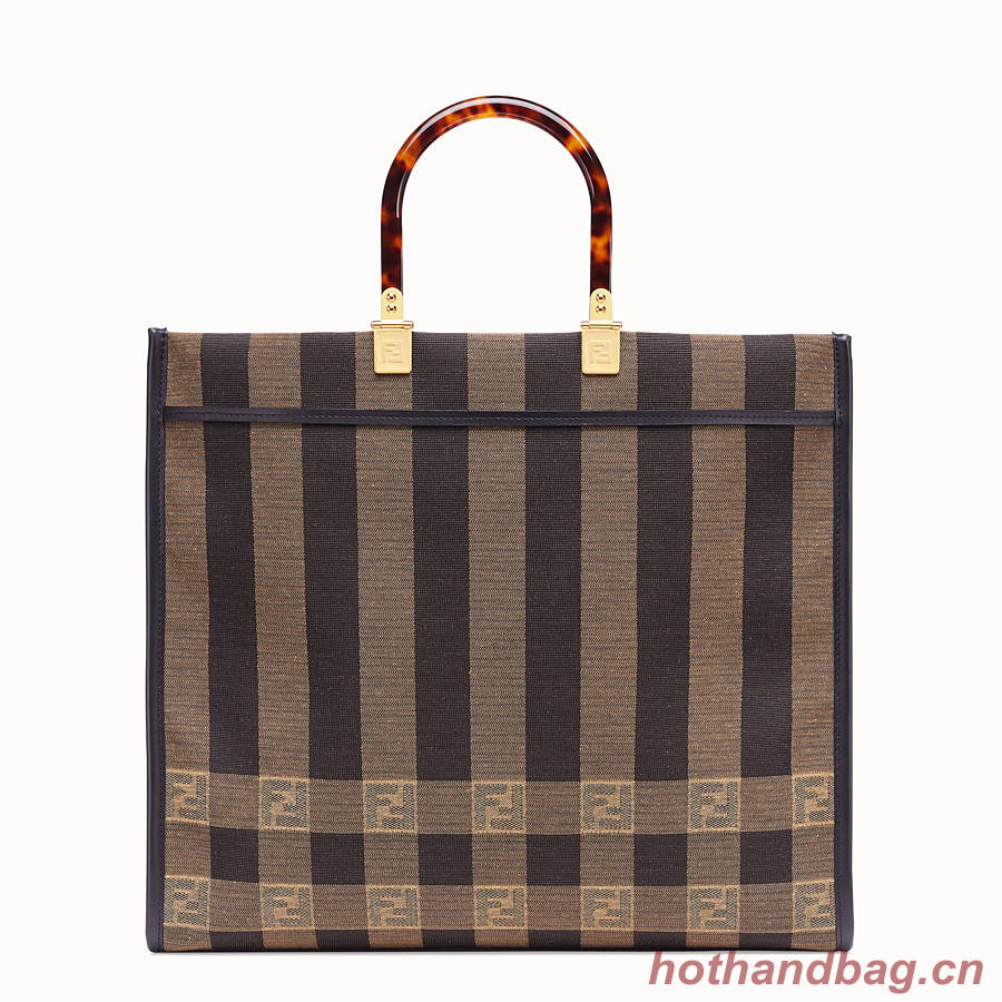 FENDI Shopper in brown fabric 8BH372 brown FENDI Shopper in brown fabric 8BH372 brown