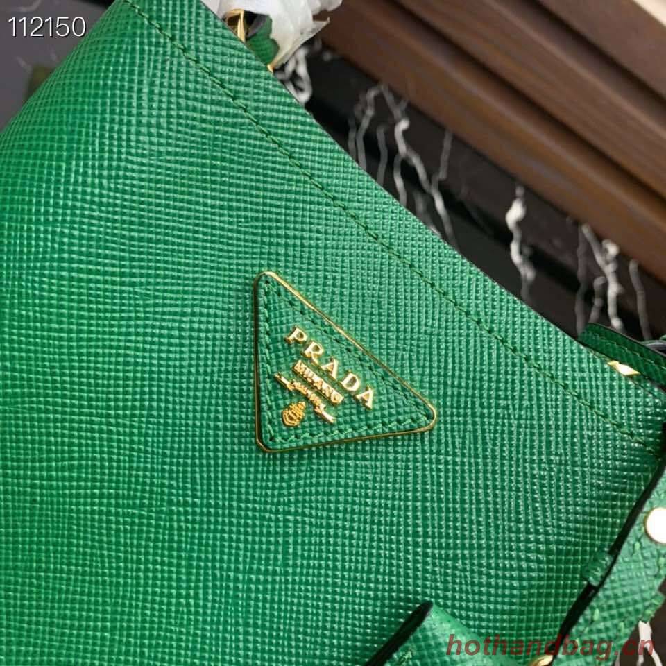 Prada Panier small Original Saffiano Bag 1BA217 Green Prada Panier small Original Saffiano Bag 1BA217 Green