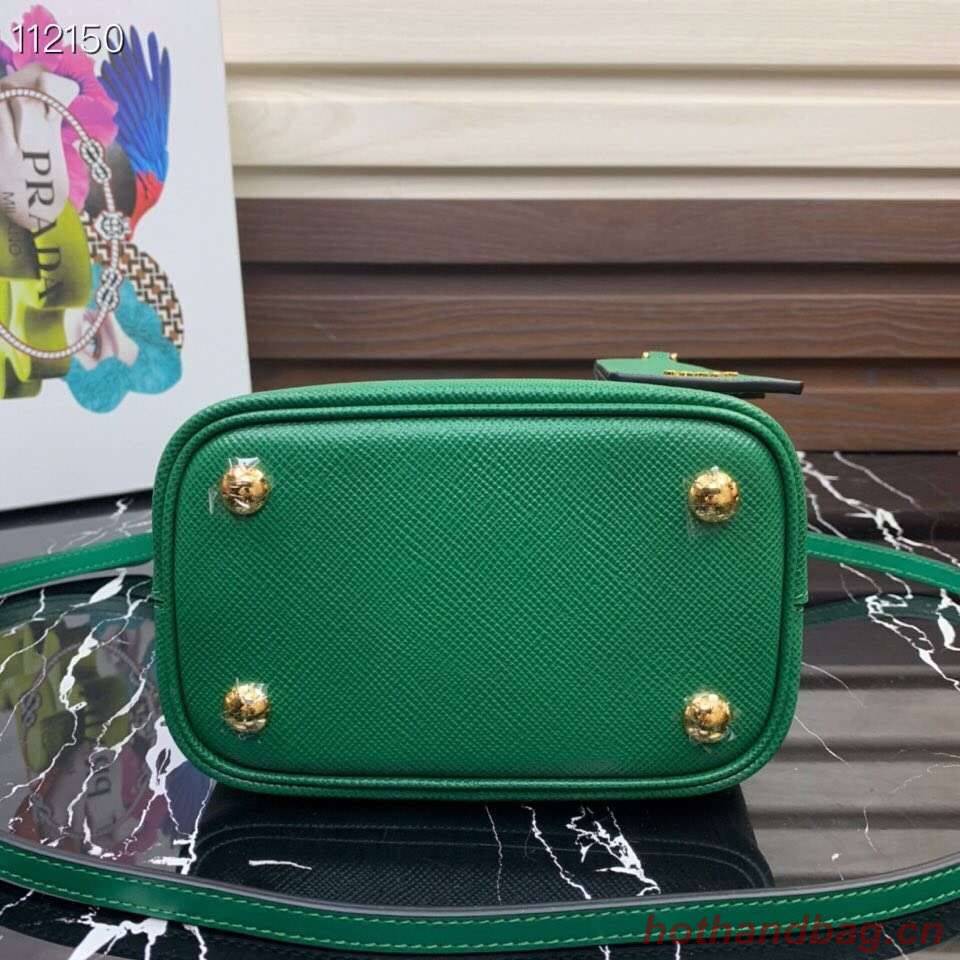 Prada Panier small Original Saffiano Bag 1BA217 Green Prada Panier small Original Saffiano Bag 1BA217 Green