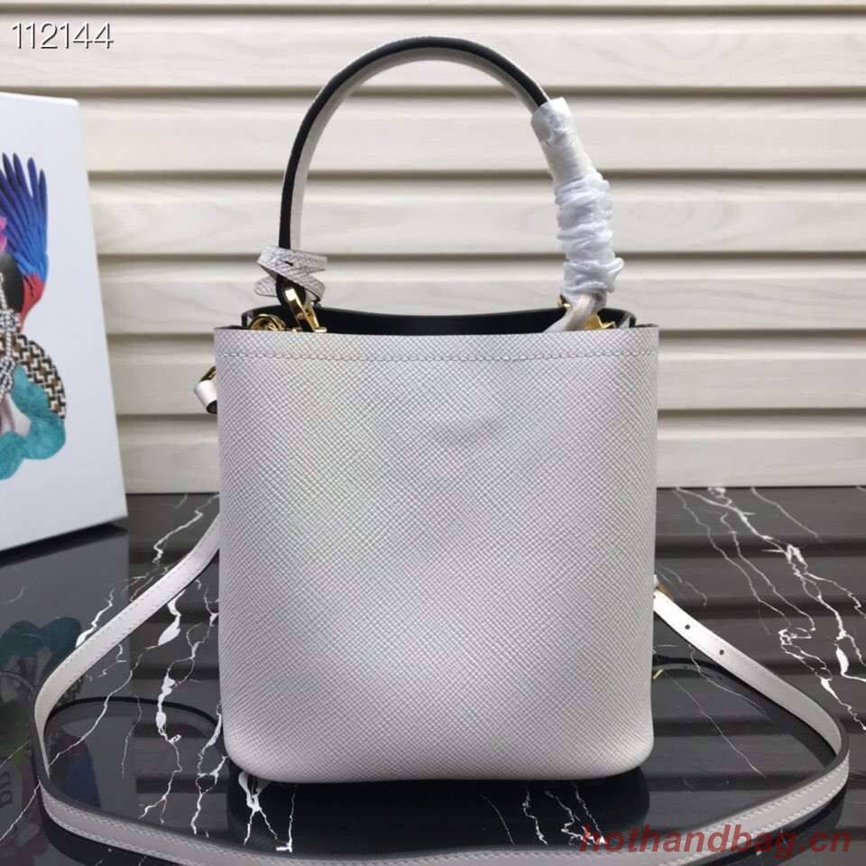 Prada Panier small Original Saffiano Bag 1BA217 White Prada Panier small Original Saffiano Bag 1BA217 White