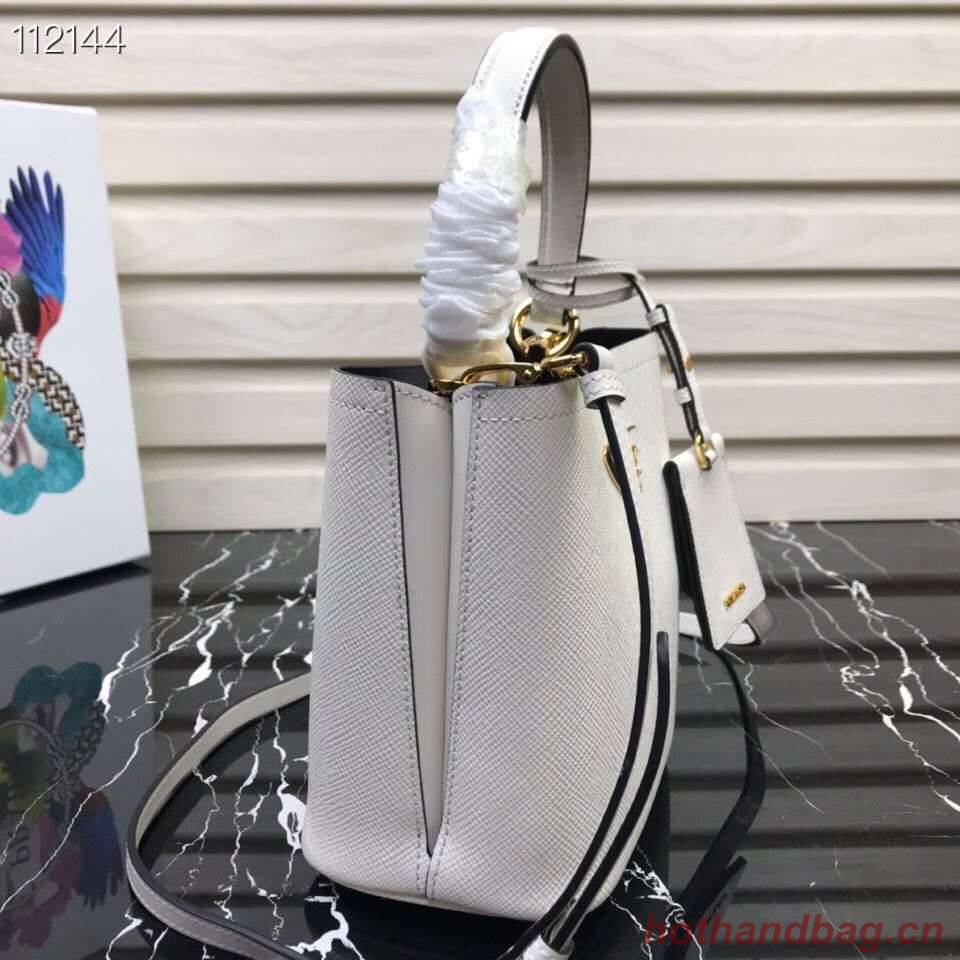 Prada Panier small Original Saffiano Bag 1BA217 White Prada Panier small Original Saffiano Bag 1BA217 White