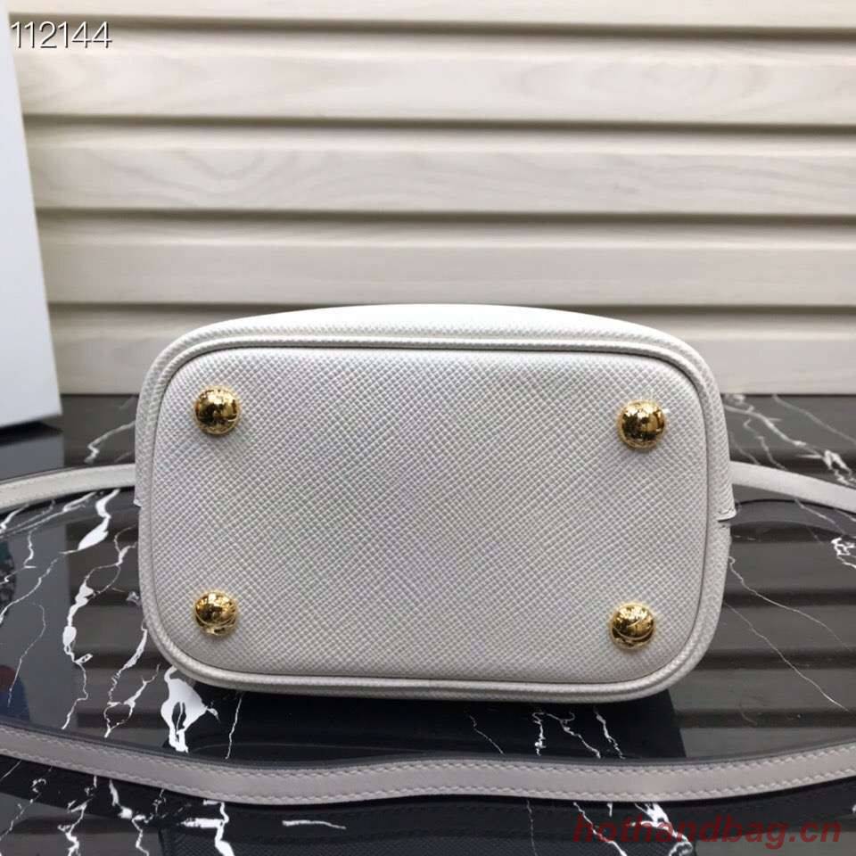 Prada Panier small Original Saffiano Bag 1BA217 White Prada Panier small Original Saffiano Bag 1BA217 White