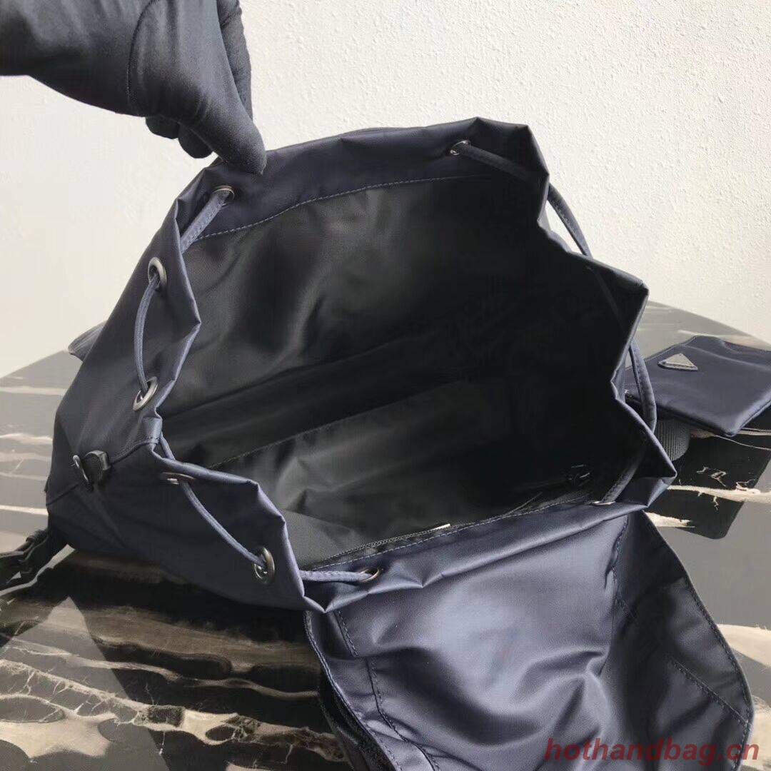 Prada Re-Nylon backpack 1BZ811 black&green Prada Re-Nylon backpack 1BZ811 black&green