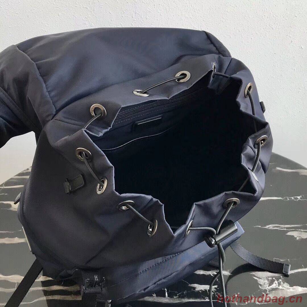 Prada Re-Nylon backpack 2VZ135 black&green Prada Re-Nylon backpack 2VZ135 black&green