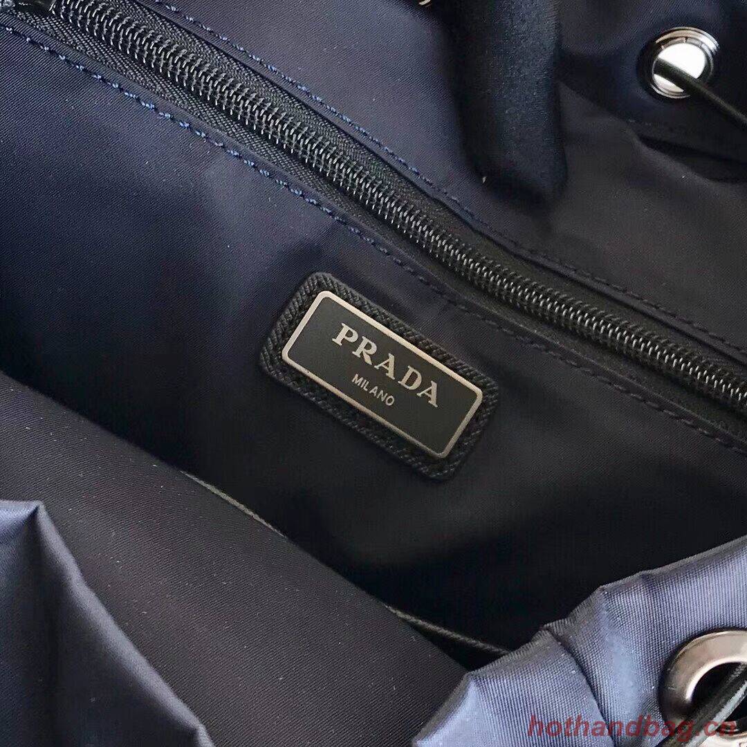 Prada Re-Nylon backpack 2VZ135 black&green Prada Re-Nylon backpack 2VZ135 black&green