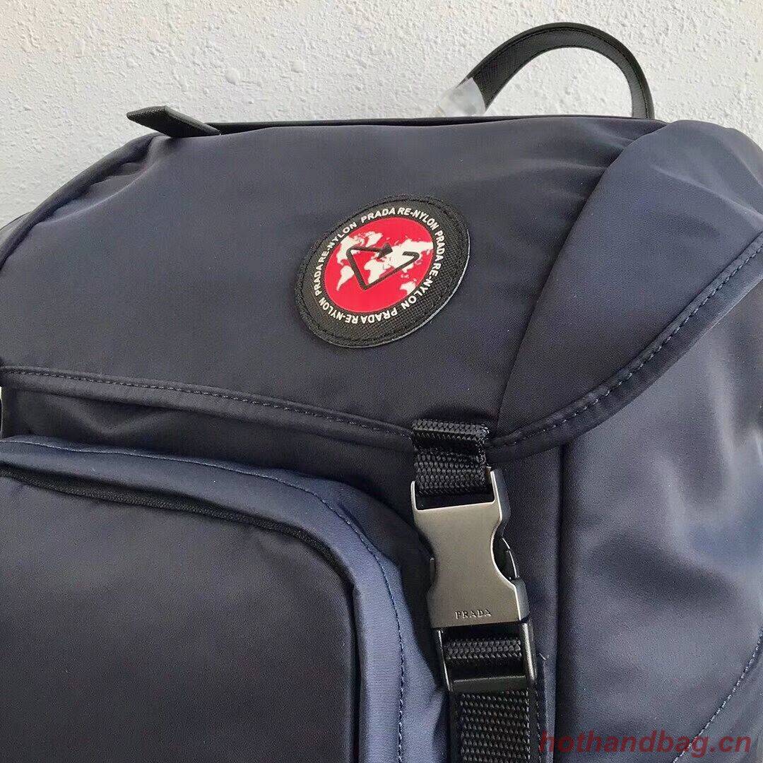 Prada Re-Nylon backpack 2VZ135 black&red Prada Re-Nylon backpack 2VZ135 black&red
