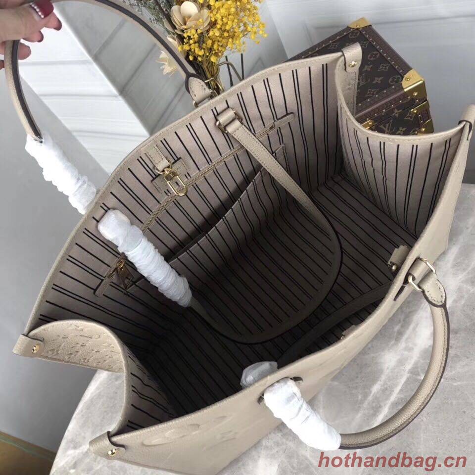 Louis Vuitton ONTHEGO Original Leather Bag M44576 Beige Louis Vuitton ONTHEGO Original Leather Bag M44576 Beige