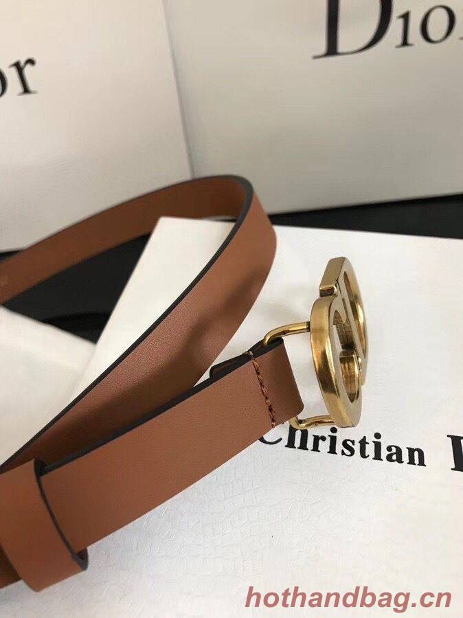Dior Calf Leather Belt Wide with 20mm 5361 brown Dior Calf Leather Belt Wide with 20mm 5361 brown