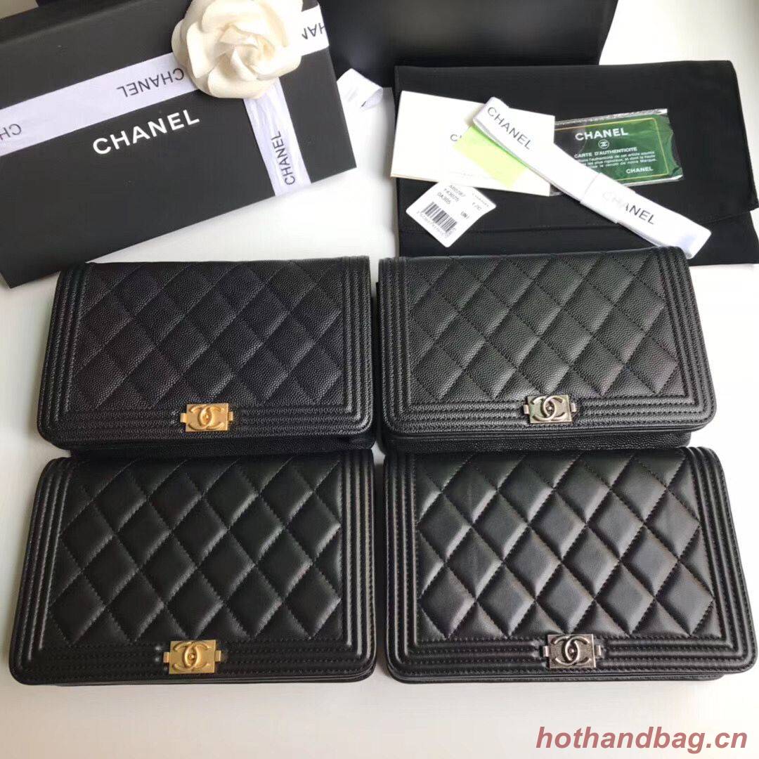 Boy Chanel mini Flap Bags Sheepskin Leather A33819 Black Boy Chanel mini Flap Bags Sheepskin Leather A33819 Black