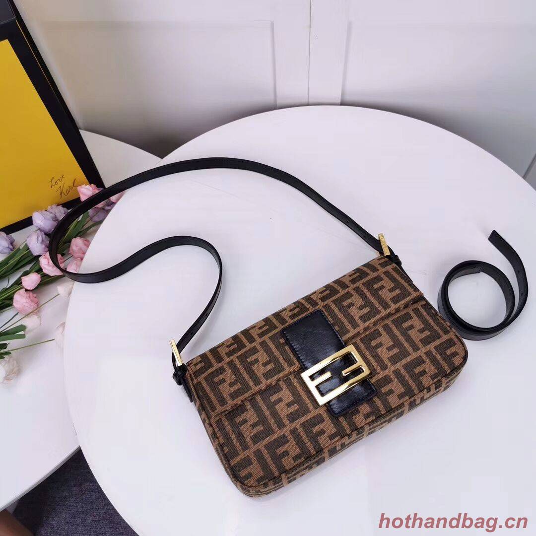 FENDI BAGUETTE fabric bag 8BR011 black FENDI BAGUETTE fabric bag 8BR011 black