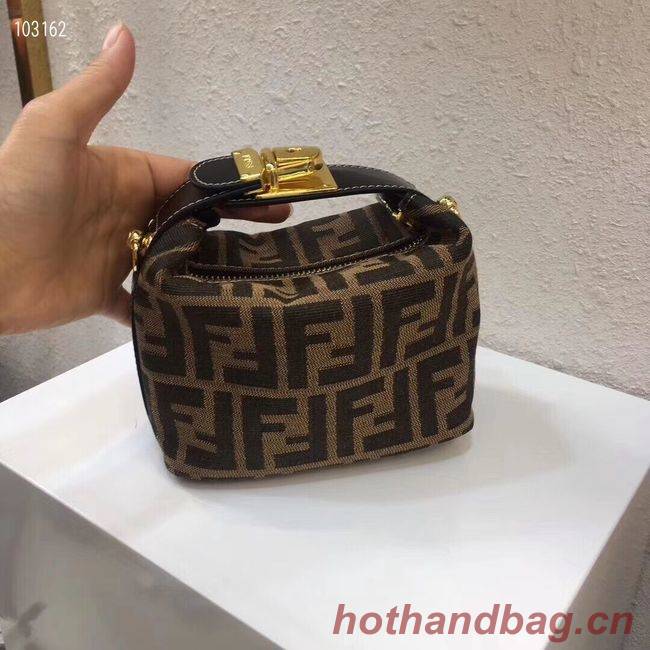 FENDI fabric bag 8BR051 black FENDI fabric bag 8BR051 black