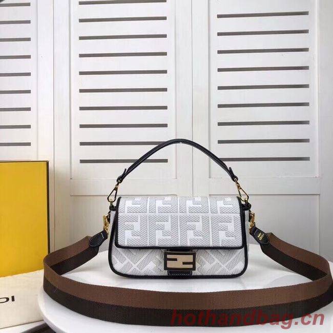 FENDI fabric bag F0386 white FENDI fabric bag F0386 white