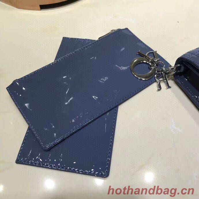 LADY DIOR CALFSKIN WALLET C9025A blue LADY DIOR CALFSKIN WALLET C9025A blue