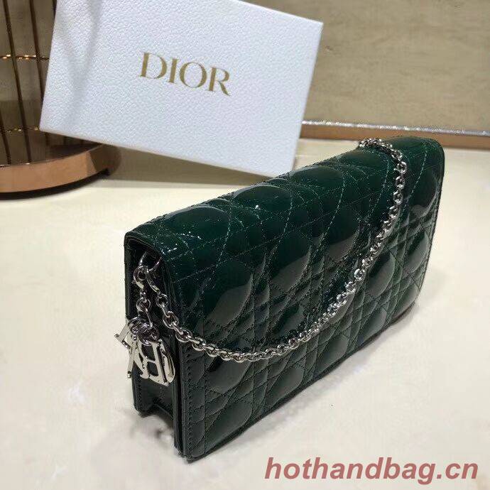 LADY DIOR CALFSKIN WALLET C9025A green LADY DIOR CALFSKIN WALLET C9025A green