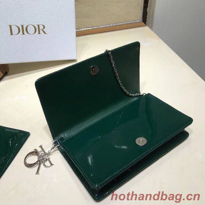 LADY DIOR CALFSKIN WALLET C9025A green LADY DIOR CALFSKIN WALLET C9025A green