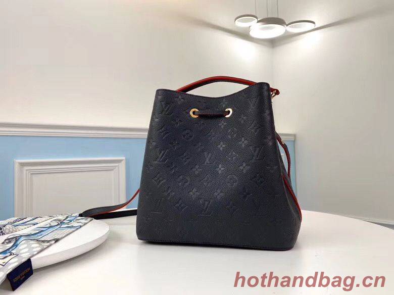 Louis Vuitton Monogram Empreinte Neonoe Original Leather M45256 Navy Louis Vuitton Monogram Empreinte Neonoe Original Leather M45256 Navy