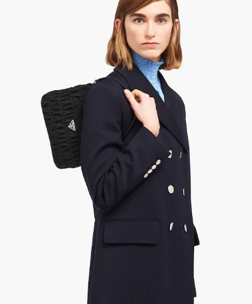 Prada Nylon and Saffiano leather mini bag 1NE204 black Prada Nylon and Saffiano leather mini bag 1NE204 black