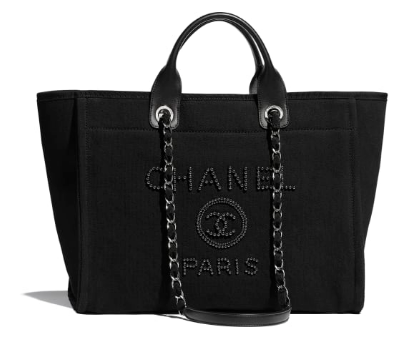 Chanel Canvas Tote Shopping Bag A66941 black Chanel Canvas Tote Shopping Bag A66941 black