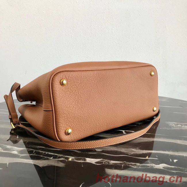 Prada Deer skin bag 1BG008 brown Prada Deer skin bag 1BG008 brown