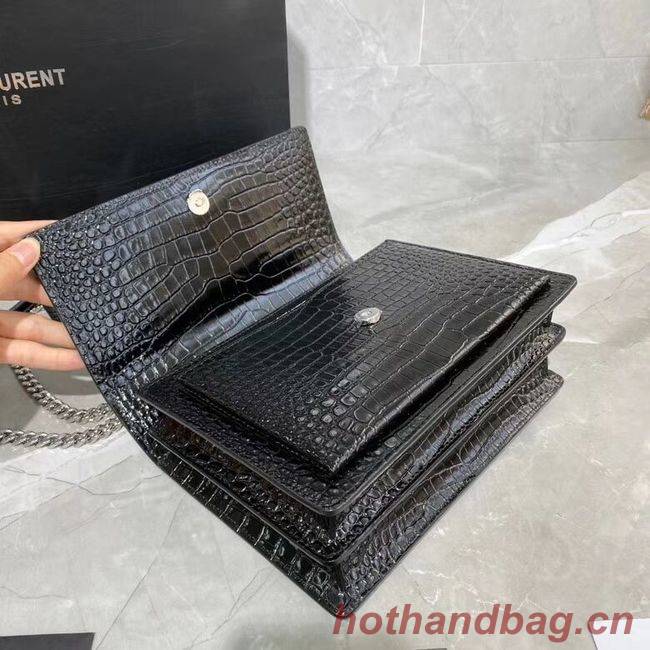 Yves Saint Laurent Calfskin Leather Shoulder Bag Y542206A Black&silver-Tone Metal Yves Saint Laurent Calfskin Leather Shoulder Bag Y542206A Black&silver-Tone Metal