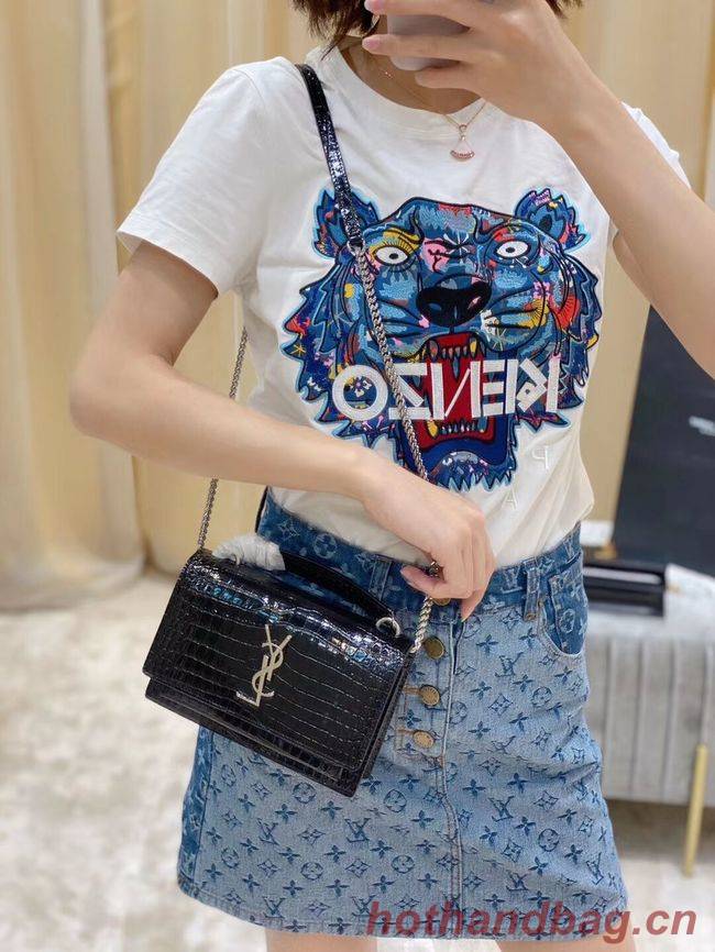 Yves Saint Laurent Calfskin Leather Shoulder Bag Y533036A black Yves Saint Laurent Calfskin Leather Shoulder Bag Y533036A black