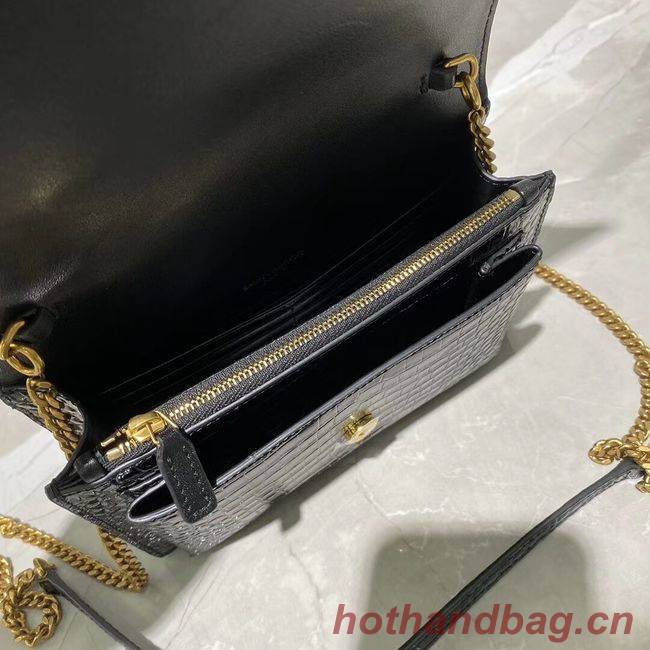 Yves Saint Laurent Calfskin Leather Shoulder Bag Y533036A black Yves Saint Laurent Calfskin Leather Shoulder Bag Y533036A black