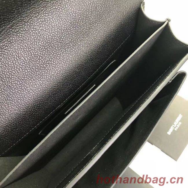 Yves Saint Laurent Calfskin Leather Shoulder Bag Y542206B black&silver-Tone Metal Yves Saint Laurent Calfskin Leather Shoulder Bag Y542206B black&silver-Tone Metal