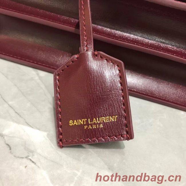 Yves Saint Laurent Calfskin Leather Shoulder Bag Y542206B red Yves Saint Laurent Calfskin Leather Shoulder Bag Y542206B red